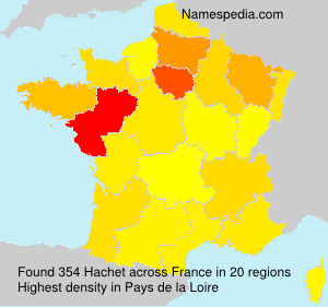 Surname Hachet in France Surname Hachet in France