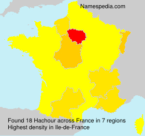 Surname Hachour in France Surname Hachour in France