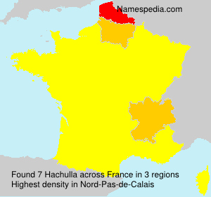 Surname Hachulla in France Surname Hachulla in France