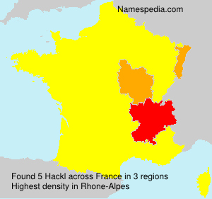Surname Hackl in France Surname Hackl in France
