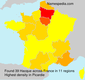 Surname Hacque in France Surname Hacque in France
