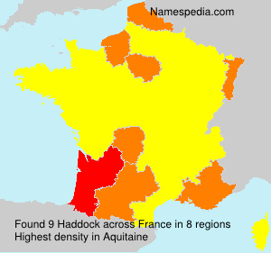 Surname Haddock in France Surname Haddock in France