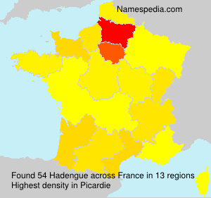 Surname Hadengue in France Surname Hadengue in France