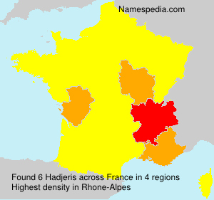 Surname Hadjeris in France Surname Hadjeris in France