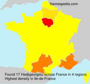 Surname Hadjigeorgiou in France Surname Hadjigeorgiou in France