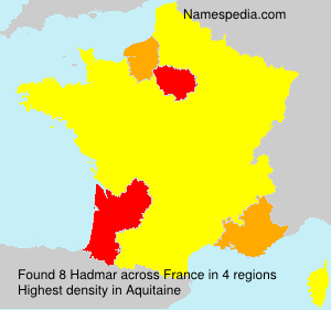 Surname Hadmar in France Surname Hadmar in France