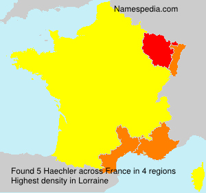 Surname Haechler in France Surname Haechler in France