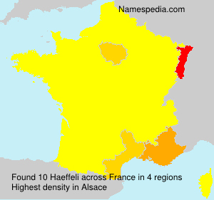 Surname Haeffeli in France Surname Haeffeli in France