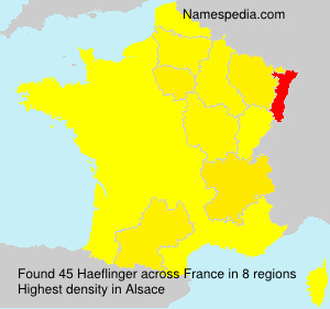 Surname Haeflinger in France Surname Haeflinger in France