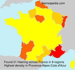 Surname Haering in France Surname Haering in France
