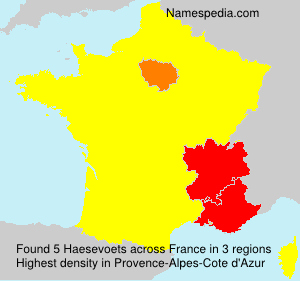 Surname Haesevoets in France Surname Haesevoets in France