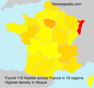 Surname Haettel in France Surname Haettel in France