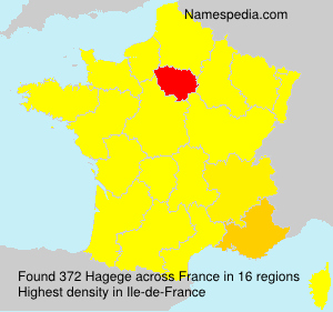 Surname Hagege in France