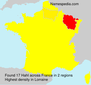 Surname Hahl in France Surname Hahl in France
