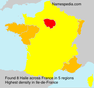Surname Haile in France Surname Haile in France