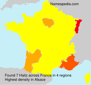 Surname Haitz in France Surname Haitz in France