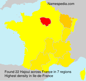 Surname Hajoui in France Surname Hajoui in France