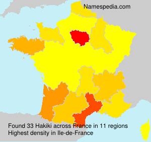 Surname Hakiki in France Surname Hakiki in France