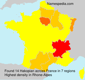 Surname Hakopian in France Surname Hakopian in France