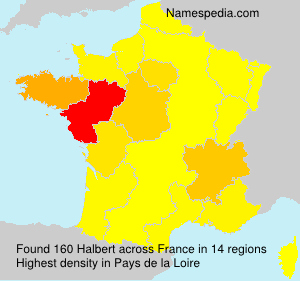 Surname Halbert in France Surname Halbert in France
