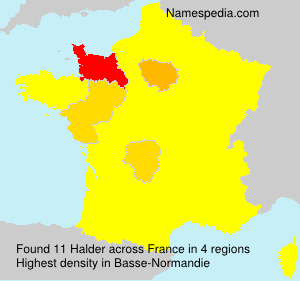 Surname Halder in France Surname Halder in France
