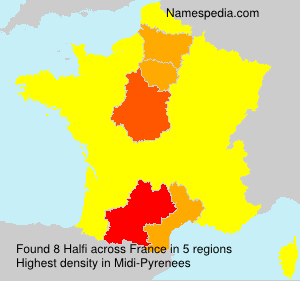 Surname Halfi in France Surname Halfi in France