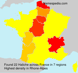 Surname Haliche in France Surname Haliche in France