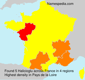 Surname Halicioglu in France Surname Halicioglu in France