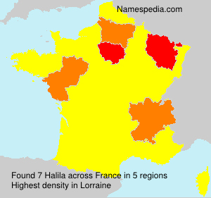 Surname Halila in France Surname Halila in France