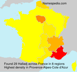 Surname Halladj in France