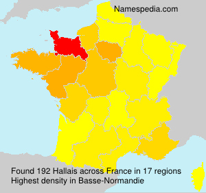 Surname Hallais in France Surname Hallais in France