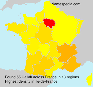 Surname Hallak in France