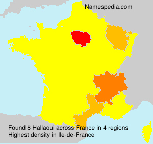 Surname Hallaoui in France Surname Hallaoui in France