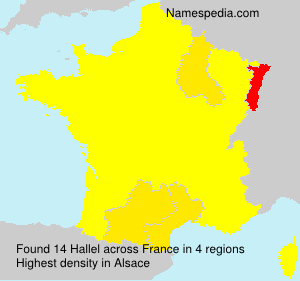 Surname Hallel in France Surname Hallel in France