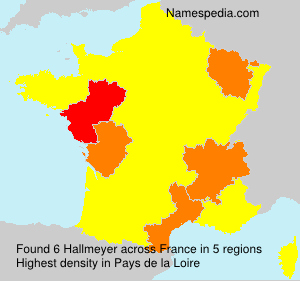 Surname Hallmeyer in France Surname Hallmeyer in France