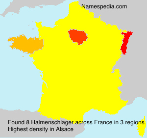 Surname Halmenschlager in France Surname Halmenschlager in France