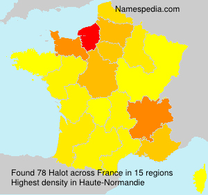 Surname Halot in France Surname Halot in France
