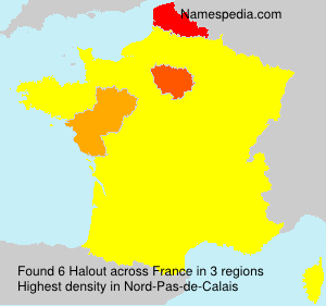 Surname Halout in France Surname Halout in France