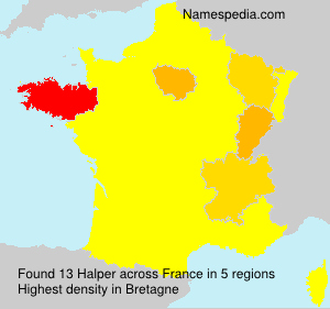 Surname Halper in France Surname Halper in France