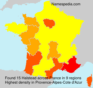 Surname Halstead in France Surname Halstead in France
