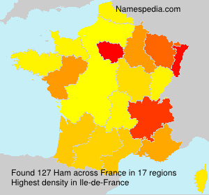 Surname Ham in France Surname Ham in France