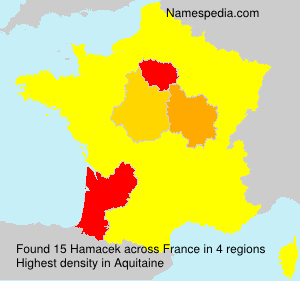 Surname Hamacek in France Surname Hamacek in France