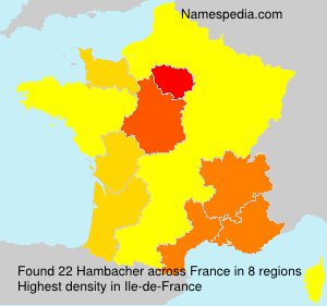 Surname Hambacher in France Surname Hambacher in France