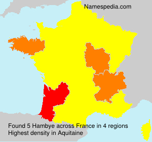 Surname Hambye in France Surname Hambye in France
