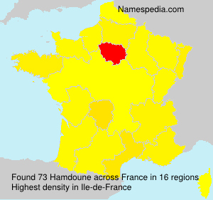 Surname Hamdoune in France Surname Hamdoune in France
