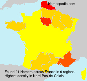 Surname Hamers in France