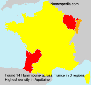 Surname Hamimoune in France Surname Hamimoune in France