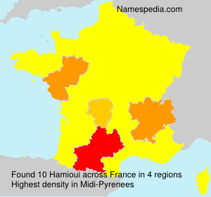 Surname Hamioui in France Surname Hamioui in France