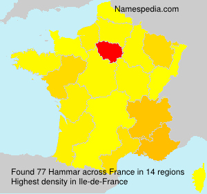 Surname Hammar in France Surname Hammar in France