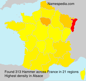 Surname Hammer in France Surname Hammer in France